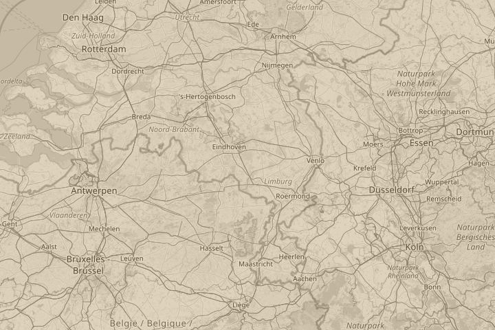 Map of the area around Vekdhoven, centred on the reported position