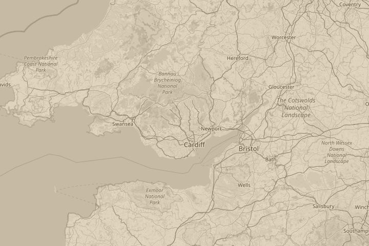 Map of the area around resting on ground, centred on the reported position
