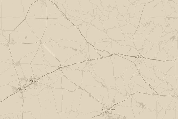 Map of the area around Colorado City ,Texas, centred on the reported position