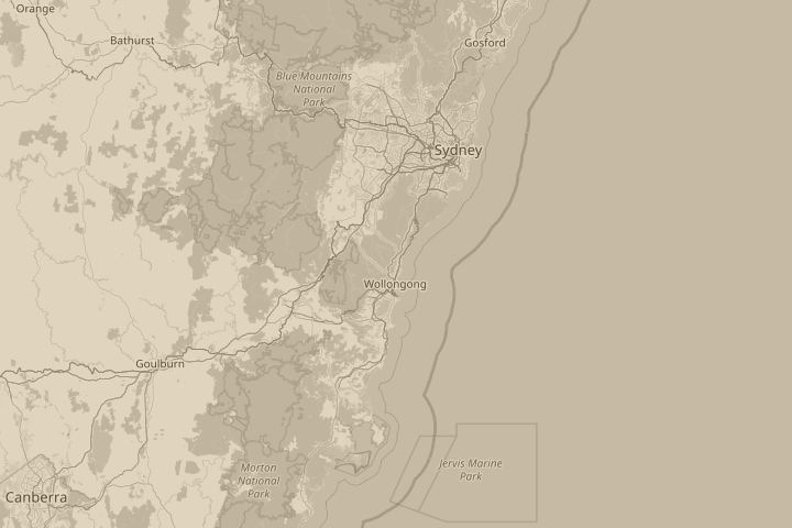 Map of the area around Woonona Nsw Australia, centred on the reported position