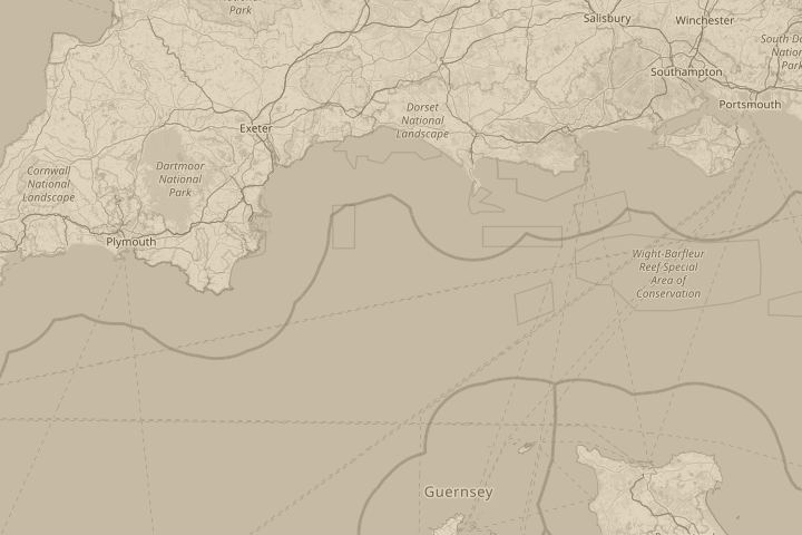 Map of the area around merseyside, centred on the reported position