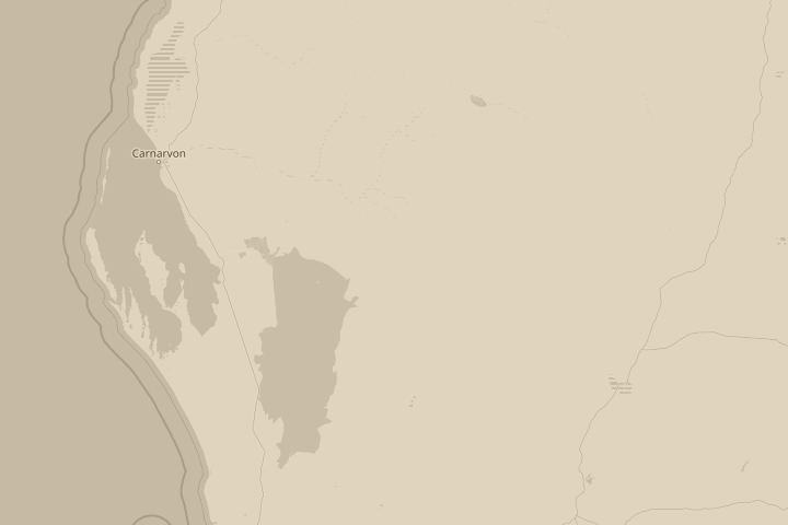 Map of the area around Near Canarvon Australia, centred on the reported position