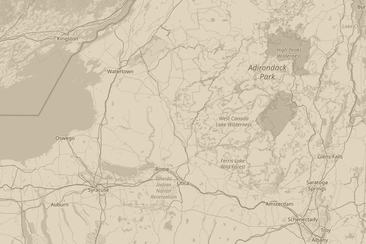 Map of the area around south Euclid,Ohio, centred on the reported position