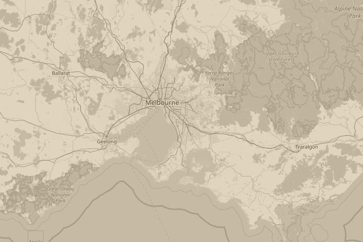 Map of the area around 3174, with the reported position circled